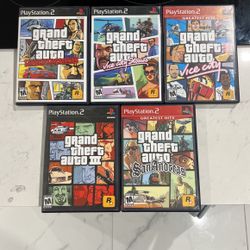 Pa2 Games GRAND  THEFT AUTO SAGA Almost New Like Came Out From Factory 