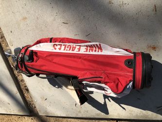 Vintage Nine Eagles complete set of golf clubs and bag