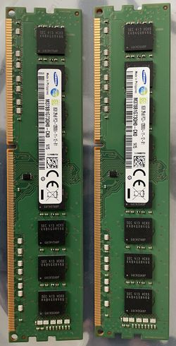 Samsung 16GB (2x8GB) DDR3 1600MHz RAM Kit PC3-12800U-11-12-B1 - **Matched Pair**!