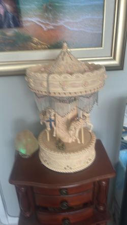 Carousel that actually moves had it for a long time 15 inches
