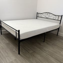  (FULL) Frame & Mattress  - MUST GO- Barely Used