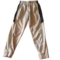 Kids' Athletic Joggers With Cuffed Ankles gray, Black Pants Size S (6-7)