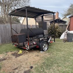 BBQ PIT WITH TRAILER 