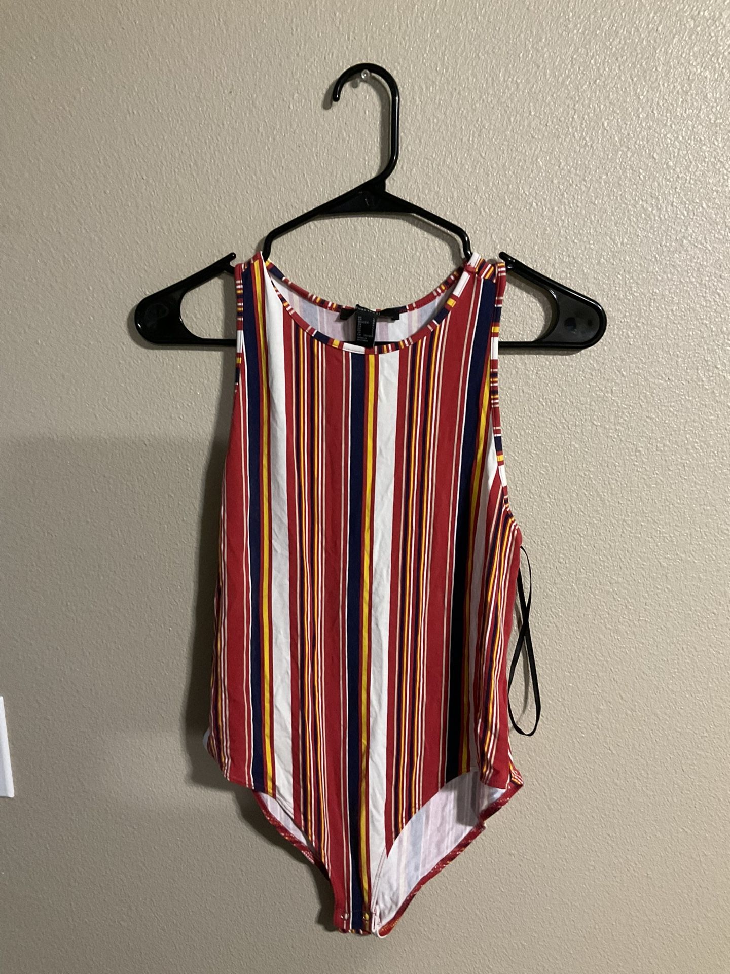 Forever 21 Striped Bodysuit