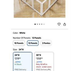 Dog Playpen 12 Panels + Free Mat