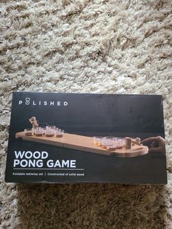 Bran new wood pong game