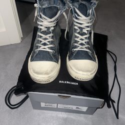 Balenciaga Denim high-top sneakers size 12