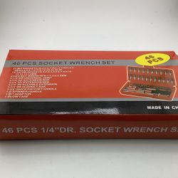 46 Piece 1/4" Drive Socket Wrench Set
