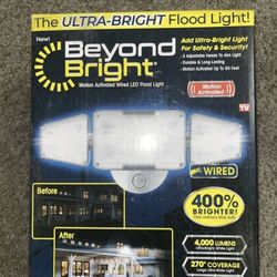 Beyond Bright Motion Activated Wired LED Flood Light 