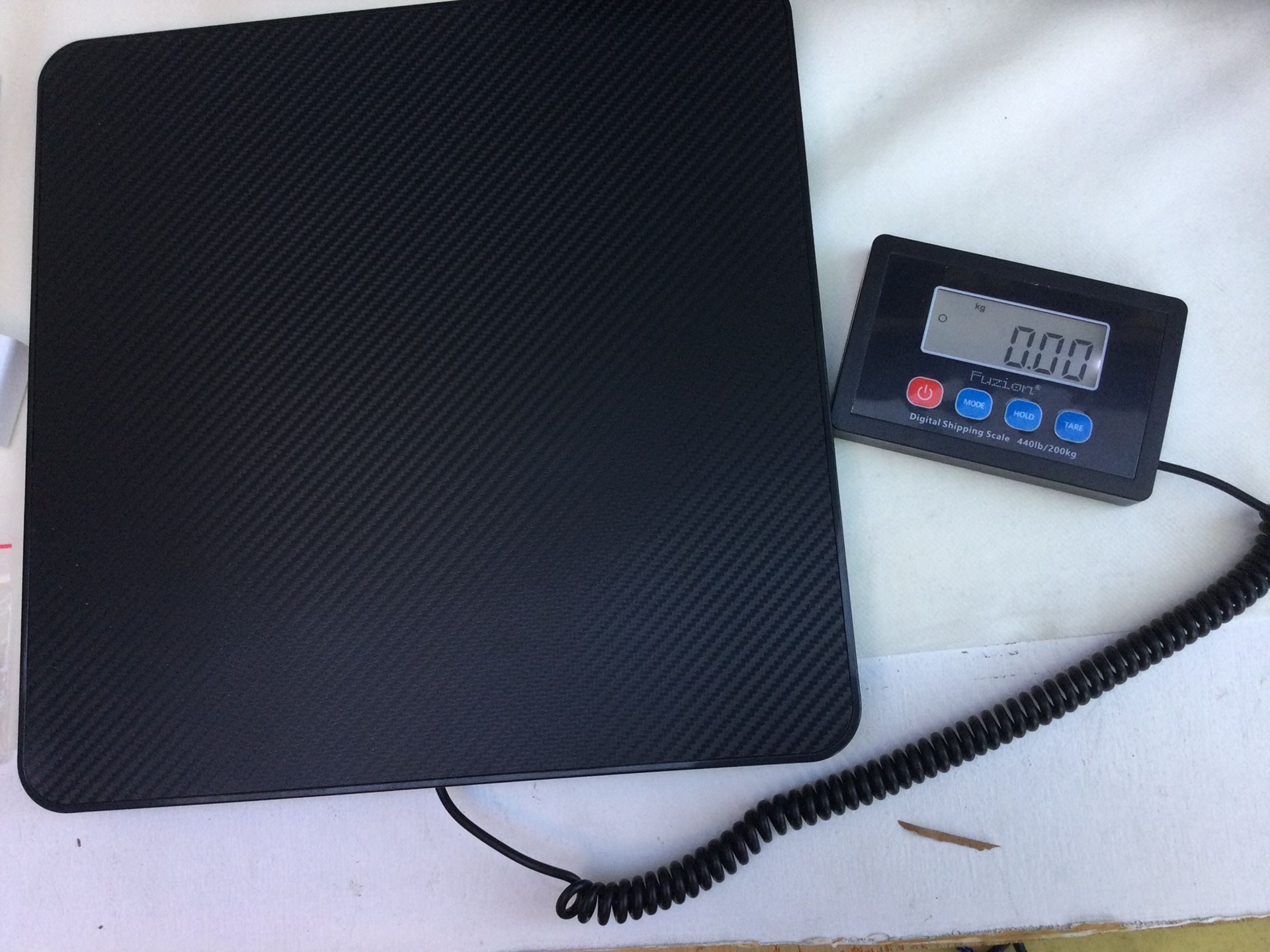 Fuzion Shipping Scale, 440LB x 10g High Accuracy Postal PS4B, Black