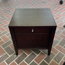 Desk, Chair And File Cabinet 