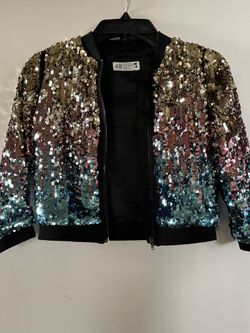 Girls Sequence Jacket 