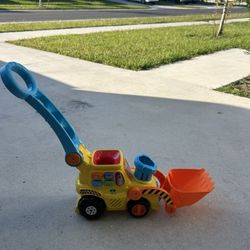 VTech Pop-a-Balls Push and Pop Bulldozer, Yellow