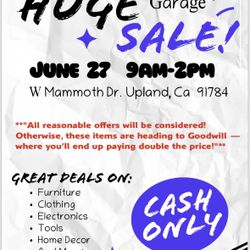 GARAGE SALE