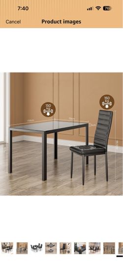 Kitchen Dining Table and Chair