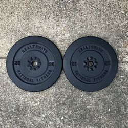 25lb Standard 1” weight plates weights plate 25 lb lbs 25lbs 50lbs total for Barbell bar