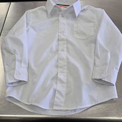 White button-up kids dress shirt