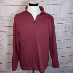 $18 Van Heusen 1/2 zip pullover Brick red  Size large  Long sleeved, soft inside In brand new without tags condition. Comfortable and stylish