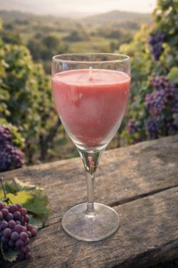 Rose Wine- Hand Poured Soy Was Candle