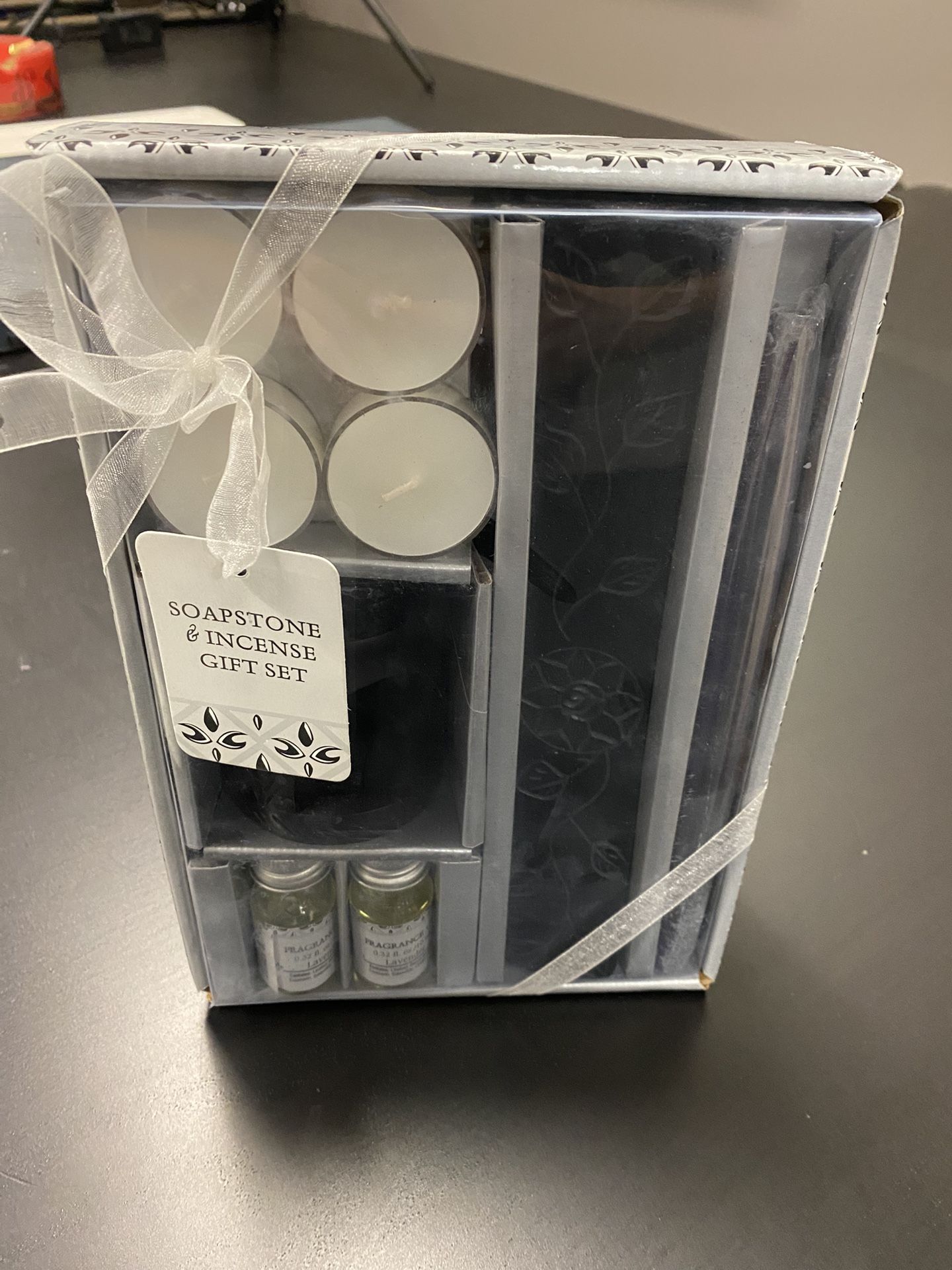 Lavender Soapstone And Incense Gift Set