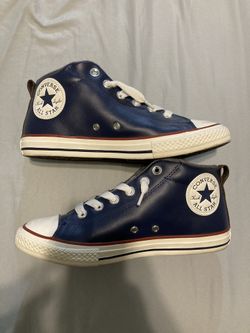 Blue High top converse