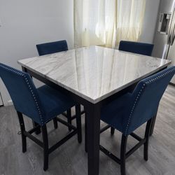 Marble Table Of 4