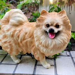 Resin Pomeranian Figurine