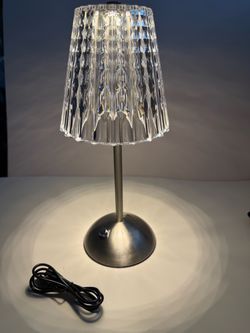 Cordless Table Lamp -Silver