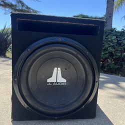 12in jl audio subwoofer and box