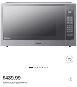 Panasonic Microwave Oven-Countertop, 1250W, Sensor Cook, Digital Display