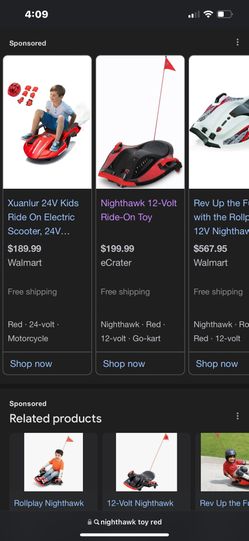 Rollplay Nighthawk Bolt 12 Volt Ride On Toy