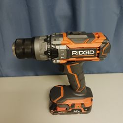 Ridgid Heavy Duty Hammer Drill With Battery. New