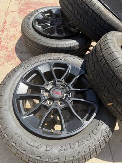 Toyota TRD Black Wheels with Falken Tires