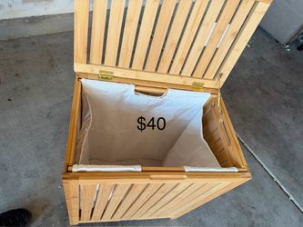 Bamboo Laundry Hamper with Lid