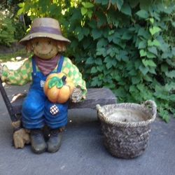 Vintage Harvest Scarecrow
