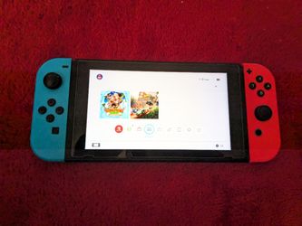 Nintendo Switch with Neon Joy-Cons