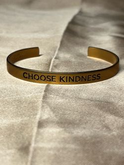 "Choose Kindness"cuff bracelet by Bird + Stone