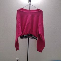 Supreme Crop Top Sweatshirt 