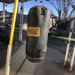Boxing Bag With Homemade Stand 