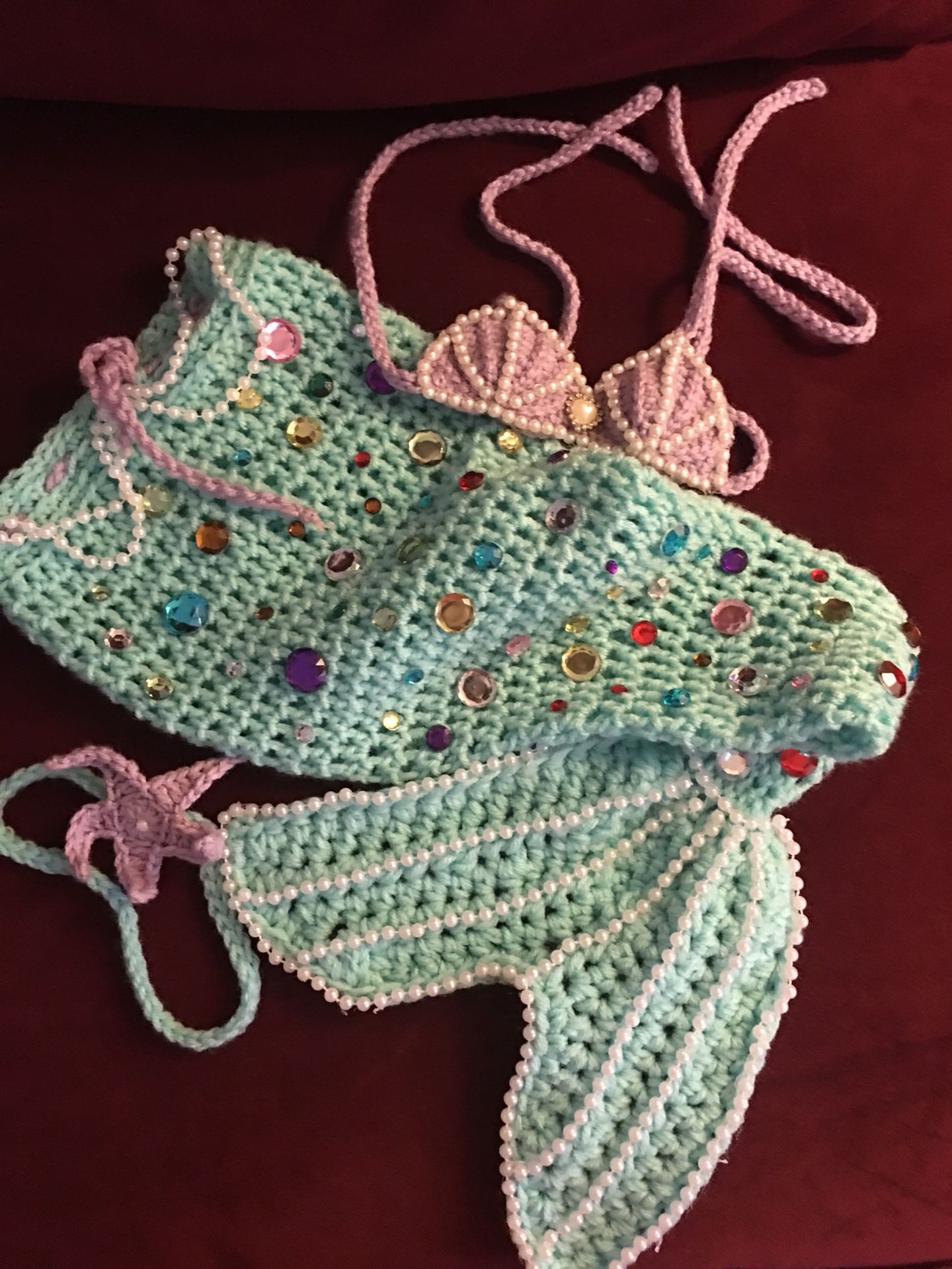 Handmade Ariel costume size 9 months