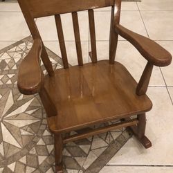 Child’s Wood Lacquer Rocking Chair Rocker