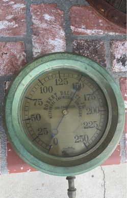 Vintage The Ashton Valve Co. Boston Mass Brass Gauge Steampunk Pressure Gauge
