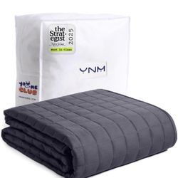 YnM 12lbs Weighted Blanket for Adults, Breathable Heavy Bed Throw Blanket with Cooling Glass Beads for All Season Use, Ideal for ~110lbs (48x72 Inches