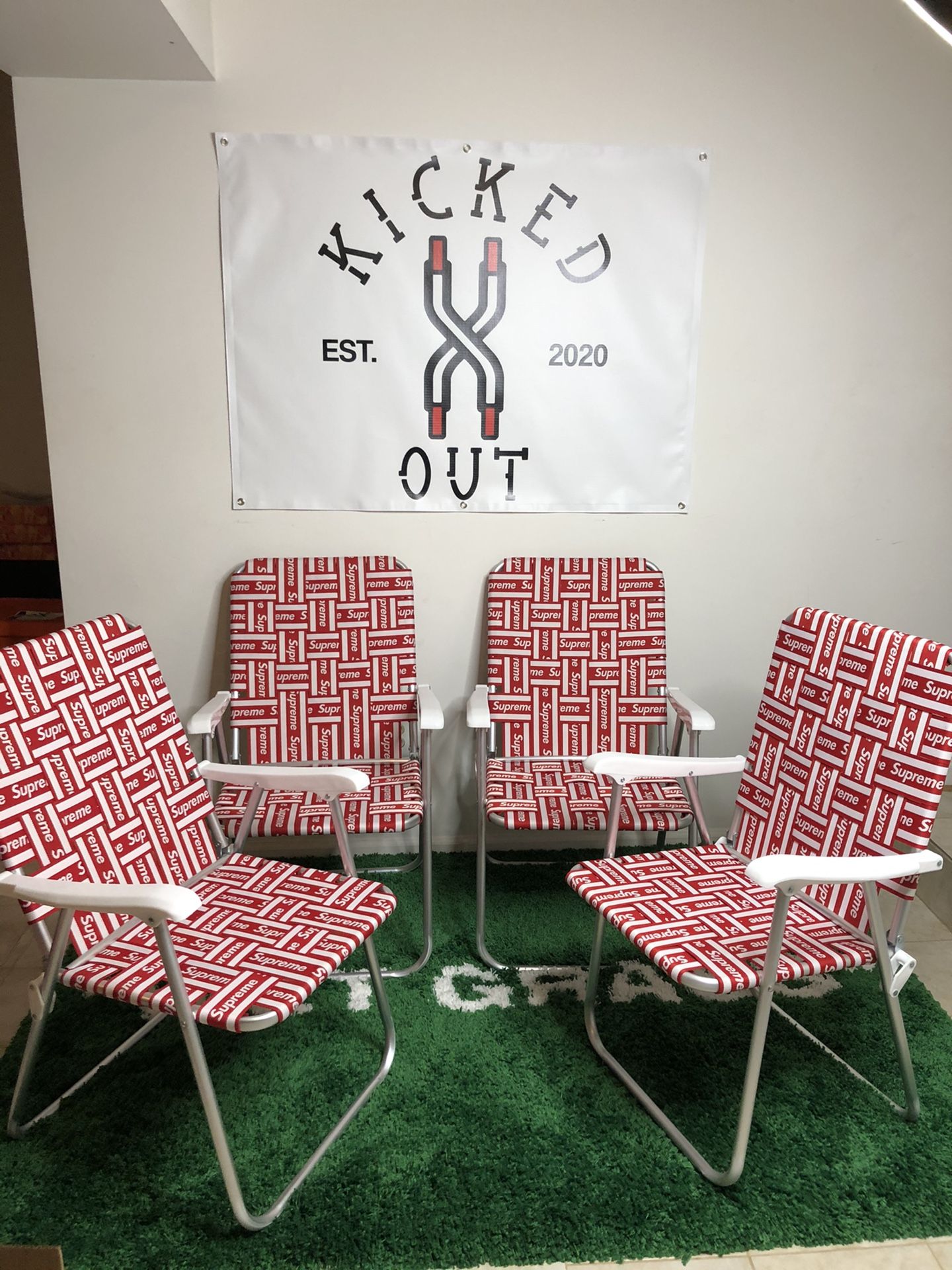 シュプリーム新品　Supreme Lawn Chair  20SS 納品書付き