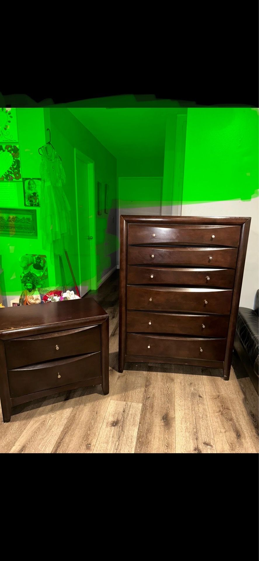 CAJONERA Y NIGH STAND SOLID WOOD