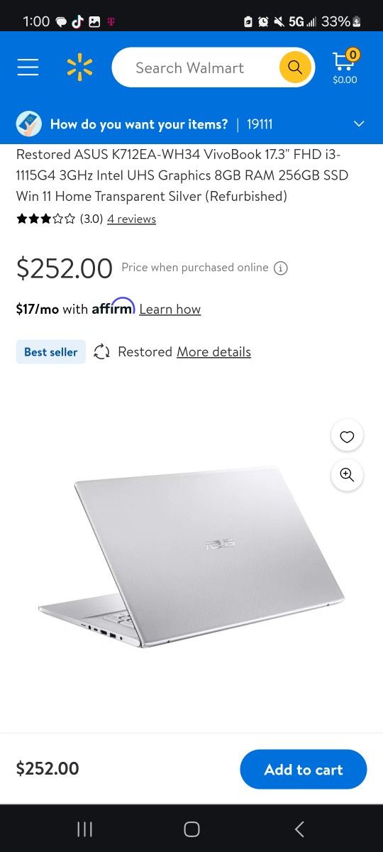 17 Inch Laptop Asus