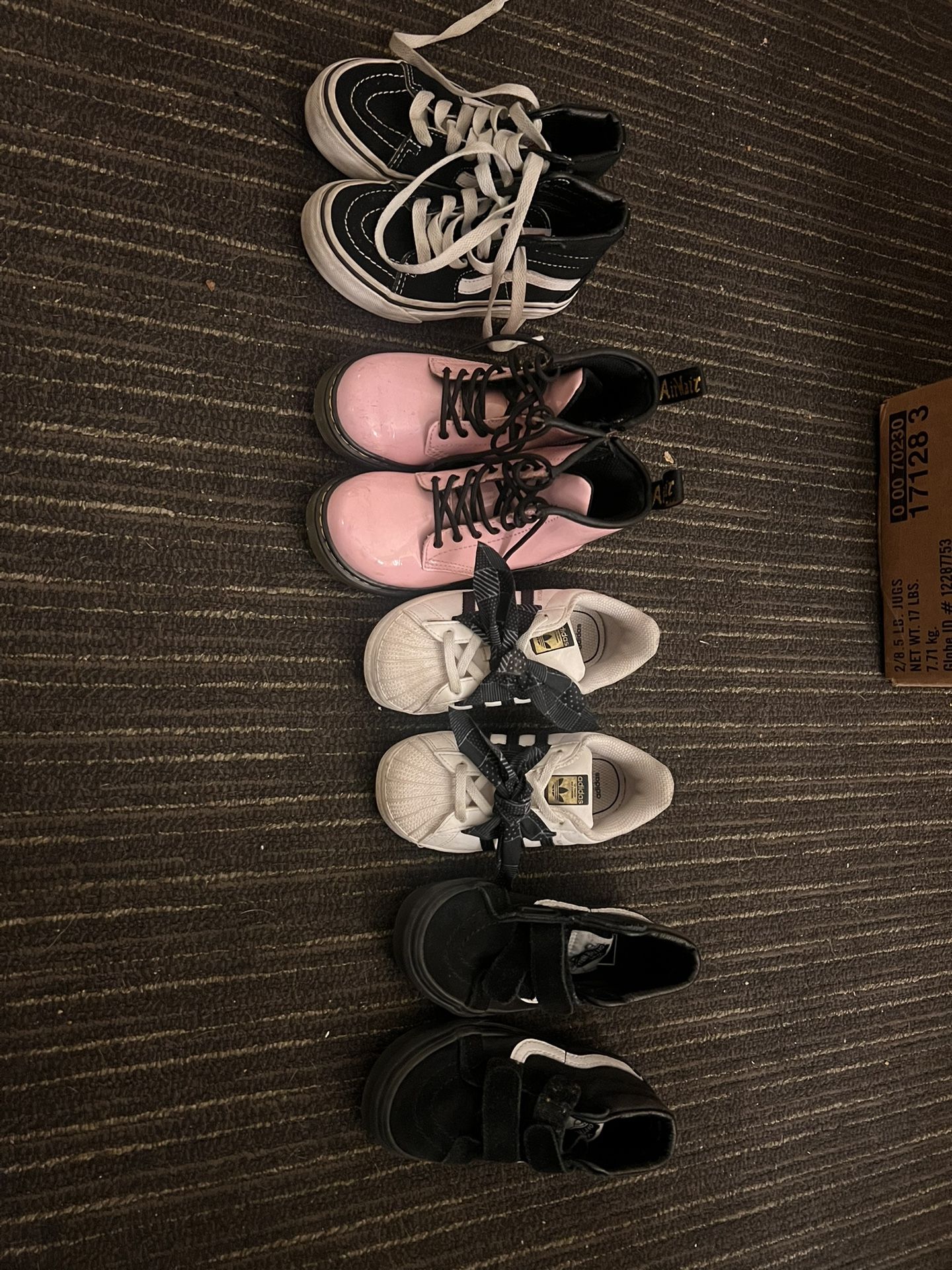 Toddler Shoes Vans - Adidas - Doc Martins Like New