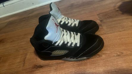 Air Jordan 5 og black metallic size 7y