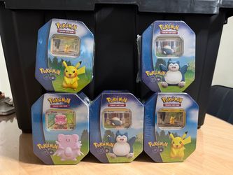 Pokemon Go Tins (Pikachu, Chansey, Snorlax)