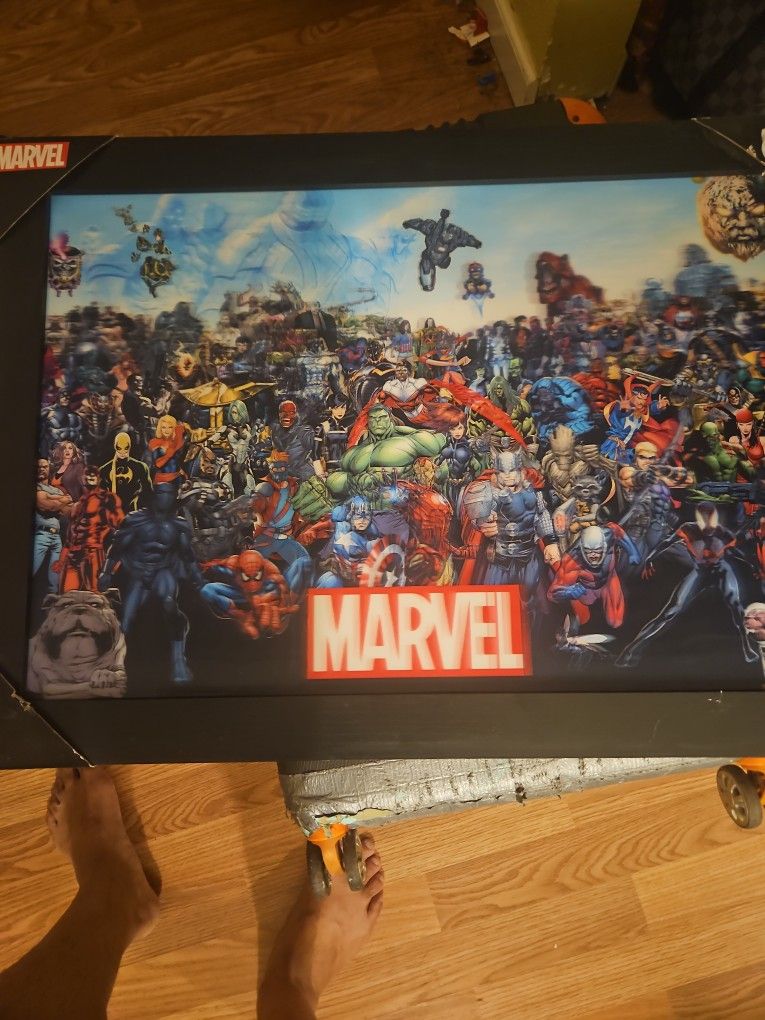 3D Image Marvel's Poster